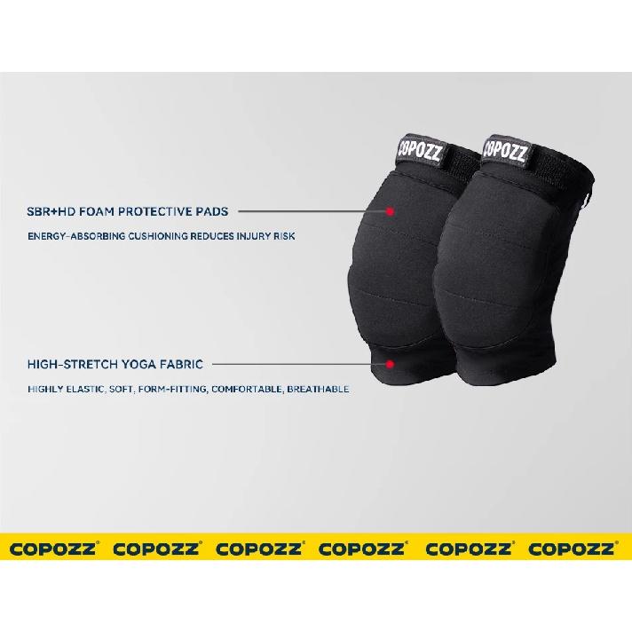 COPOZZ Upgraded Ski Knee Pads Motorcycle Skating Sport Protective Skiing Butt Protector Padded Breathable Adjustable Gear Shorts
