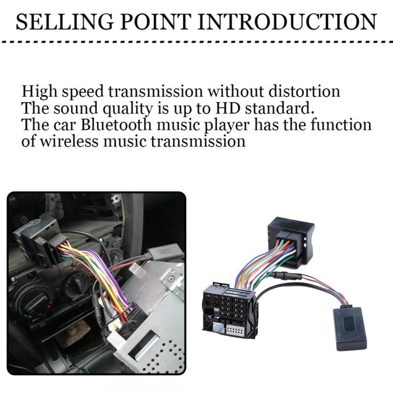 Car Bluetooth Audio Adapter for Peugeot 307 408 508 for Citroen Sega Triumph C2 C5 RD45 RD4 Audio Cable