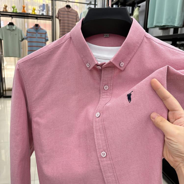 STORN 100% Cotton Corduroy Shirt - Green Long Sleeve M-4XL - Spring Autumn Slim Fit Candy Color Collection