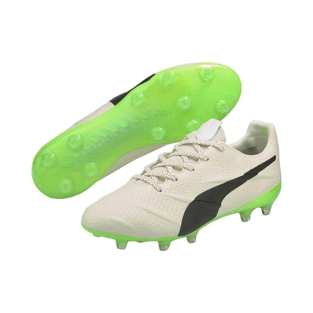 Puma King Platinum 21 Vegan FG AG Ivory Glow Green Glare Мужские кроссовки Кремовый Черный 106675-01