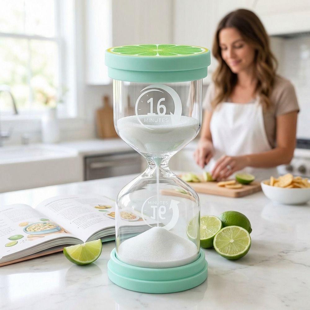 Marcaron Fruit Pattern Hourglass Portable Minutes Timer Creative Sand Clock Timer Kid Gift