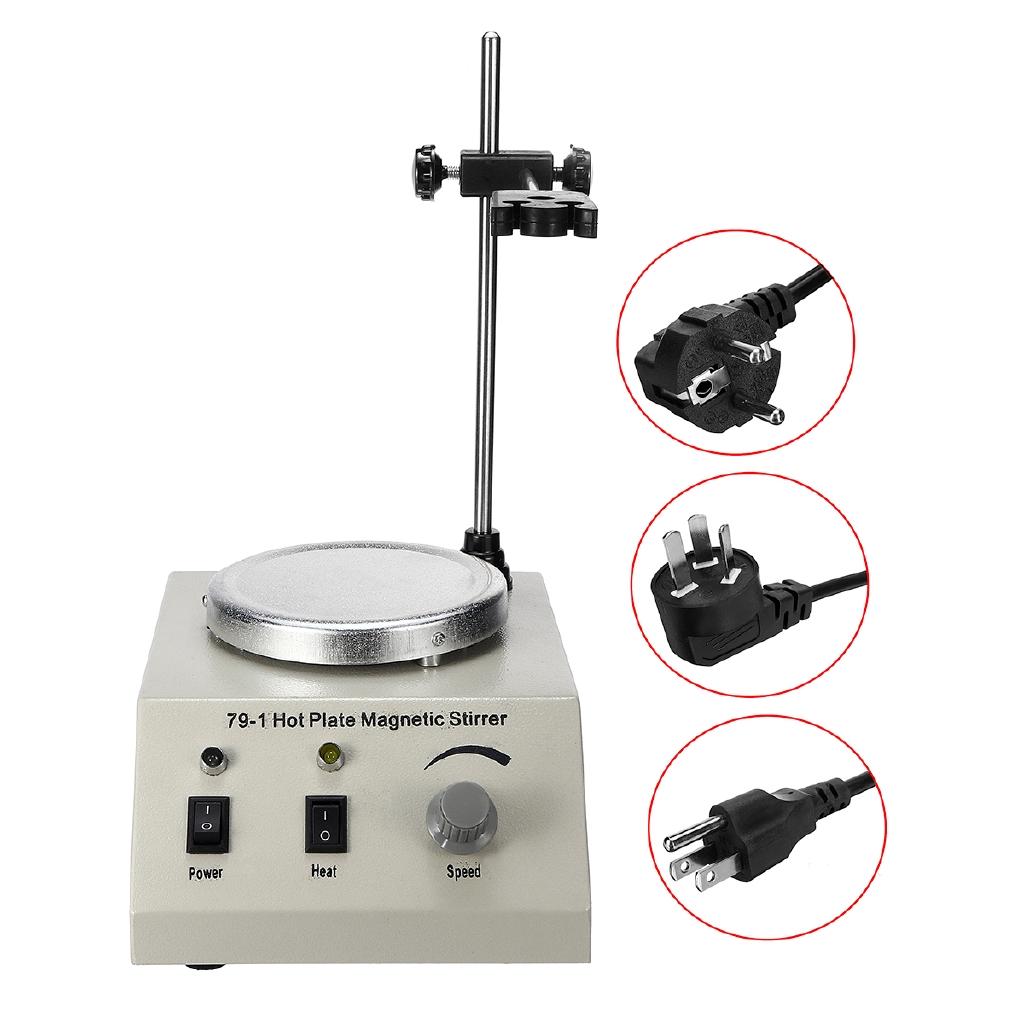 250W Hot Plate Magnetic Stirrer Lab Speed Variable Control Mixer No Vibration US/EU/AU Plug Smooth Run 110/220V 1000ml