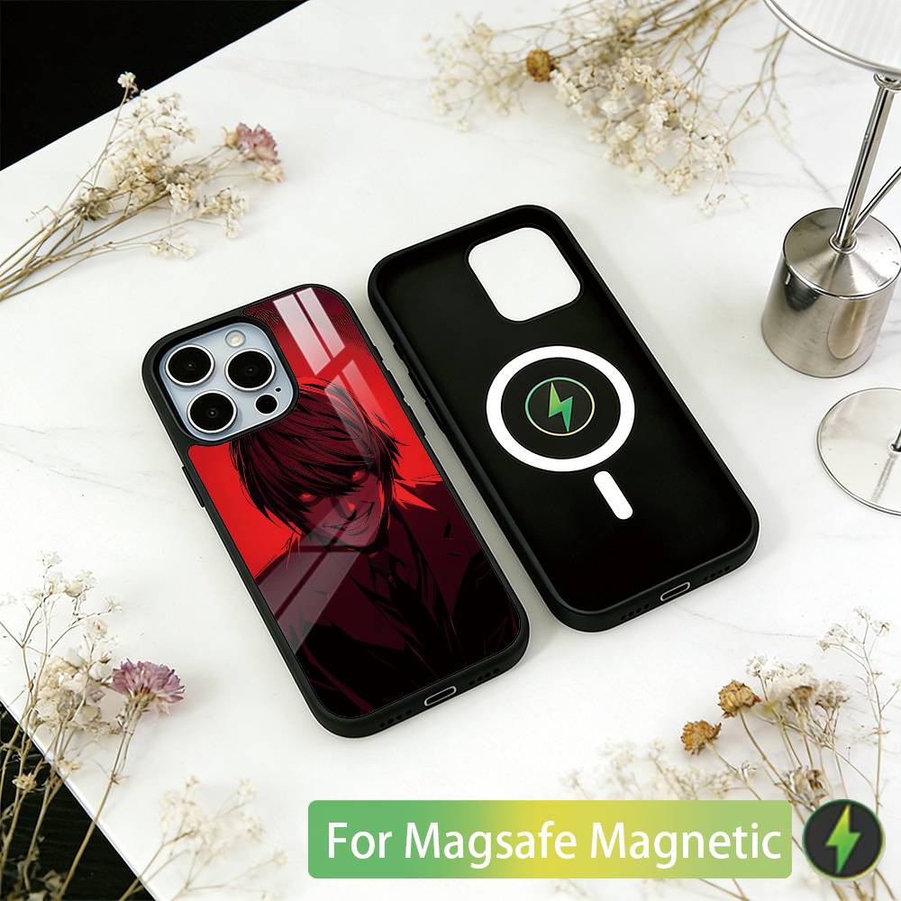 Death Note  Light Yagami Phone Case For iPhone17,16,15,14,13,12,11 Plus,Pro Magnetic For Magsafe Wireless Charging