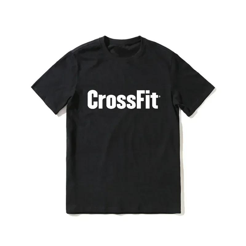 Летняя новинка Crossfit 2024 года анонсирована как самая подходящая женская черная футболка с коротким рукавом, футболка, отдельный предмет для продажи