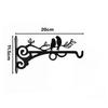 Black Garden Plant Hanger Hook Bird Wall Mounted Plant Hanger Hanging Flower Basket Brackets