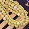 4-12 мм натуральный лимонный нефритовый камень бусины для изготовления ювелирных изделий DIY браслет ожерелье