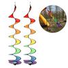 Spiral Rainbow Wind Strip Windmill Colorful Wind Chime for Garden Home Outdoor Camping Tent