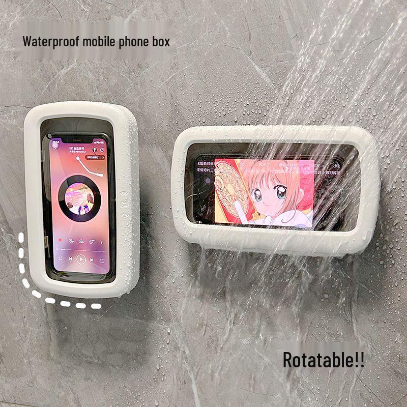 Waterproof Phone Holder for Bathroom Shower - Rotatable & Touch-Enabled for Binge-Watching