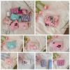 Bear Flower Coin Purse Canvas Cloth Envelope Wallets Simple Mini Cash Wallet  Female