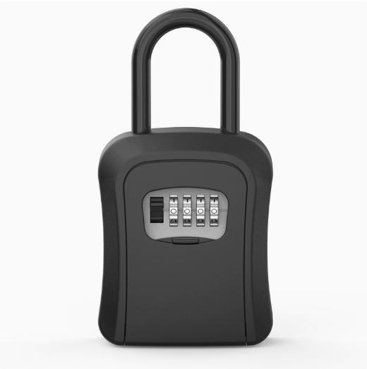 All-metal Padlock Waterproof Safe Key Box 4-Digit Key Boxes Lock Safe Security Storage Lock Box