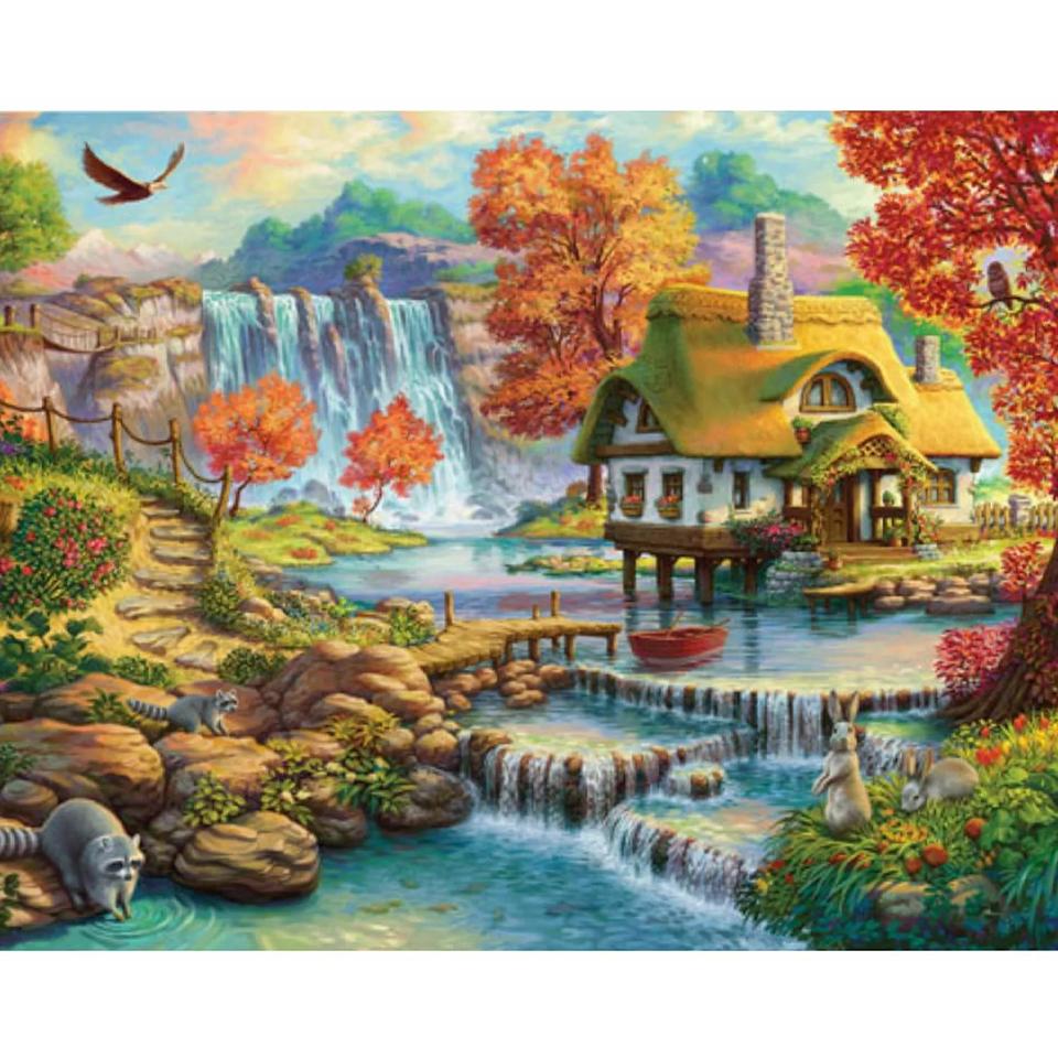 Новый Пейзаж Озеро Луна 5D Алмазная Картина Картина Большой Пейзаж Сделай Сам Полная Мозаика Вышитый Пейзаж Украшение Стены