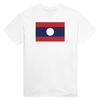 Футболка - PIXELFORMA - Drapeau du Laos - 100% хлопок - Manches Courtes - Col classique