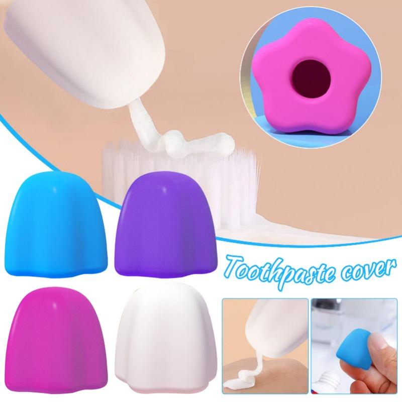 1pc Silicone Toothpaste Cap - Self-Sealing Toothpaste Squeezer and Pump Dispenser for Efficient Toothpaste Use