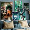 My Hero A-Academia Deku Poster Anime Posters Sticky HD Quality Wall Art Retro Posters for Home Kawaii Room Decor Posters