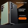 Чехол для телефона Samsung Galaxy S24 Ultra Роскошная Плакировка Кожаная Защита Камеры Жесткий Чехол для Samsung Galaxy S24 Plus Чехол