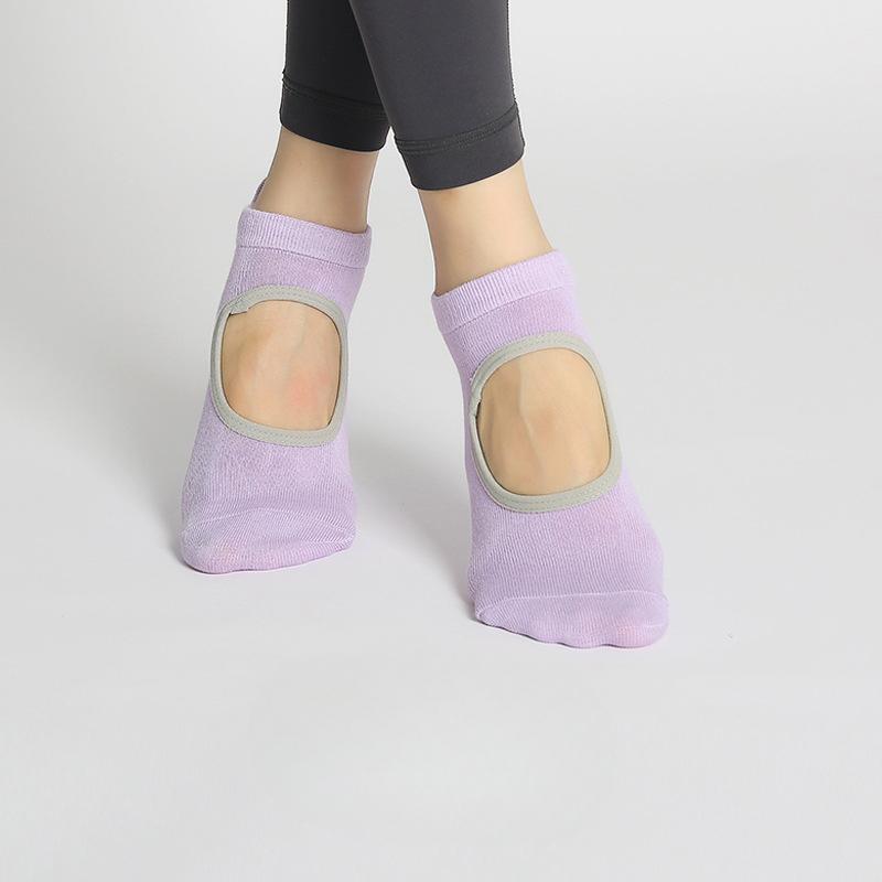Women Spring and Summer Yoga Dance Sports Fitness Pilates Silicone Non Slip Socks
