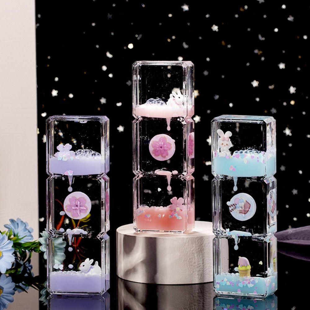 Креативные Жидкие Песочные Часы Акриловые Песочные Часы Таймер Игрушки Подарки Настольные Украшения Украшение для Офиса