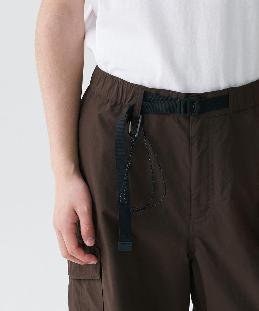 MUSINSA STANDARD [City Leisure] Np Wide Belted Cargo Pants [Baroque Brown]