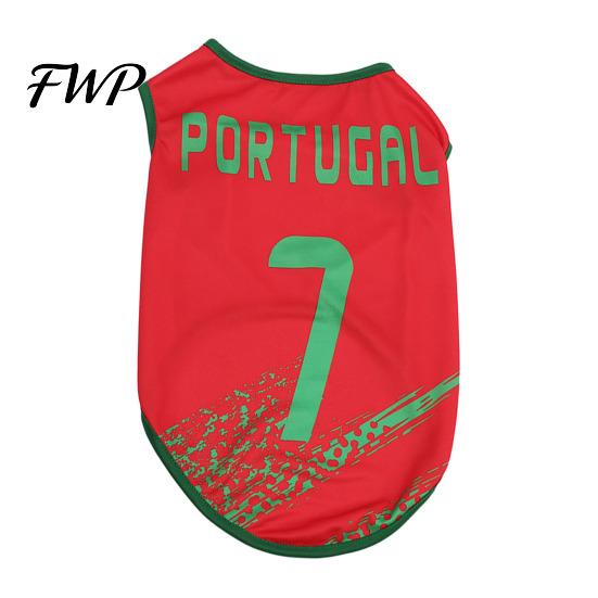 Pet Game Day Outfit Soccer Jersey Dog T-Shirt Breathable Tank Top Sleeveless Summer Football Shirt Apparel for Small Medium Large Dogs Party