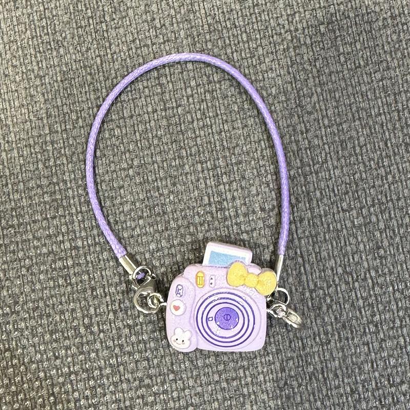 Мультяшный кукольный домик Kawaii Mini Bow Camera Model Подвеска для плюшевых кукол, украшение на шею, аксессуары