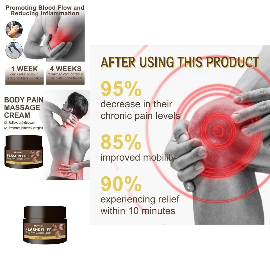 Крем для массажа суставов Ouhoe для облегчения боли в мышцах шеи и спины 30 г