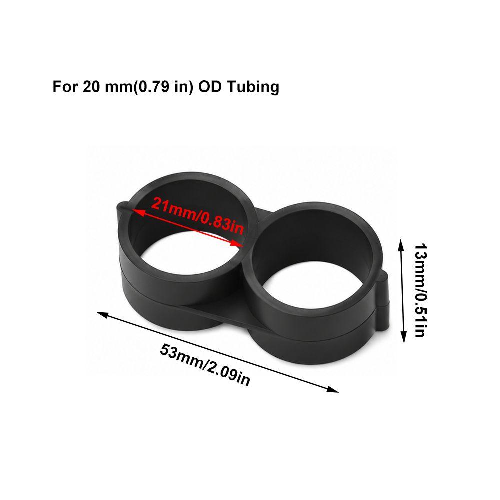 100Pcs Black Drip Tubing End Closure for 16 Mm OD Tubing Irrigation Tube End Fitting Lawn Watering