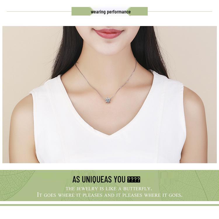 Зимние снежинки браслет из стерлингового серебра S925 подарок для девушки, серебряные бусины SCC719