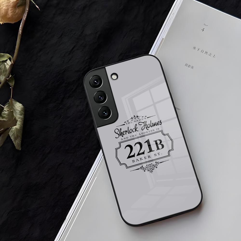 221b-ШерлокС-Х-Холмс-ТВ Чехол для телефона Стекло Для Samsung Galaxy S21 S25 S22 S20 S24 S23 Ultra Fe Plus A16 A34 A54 A24 Чехол