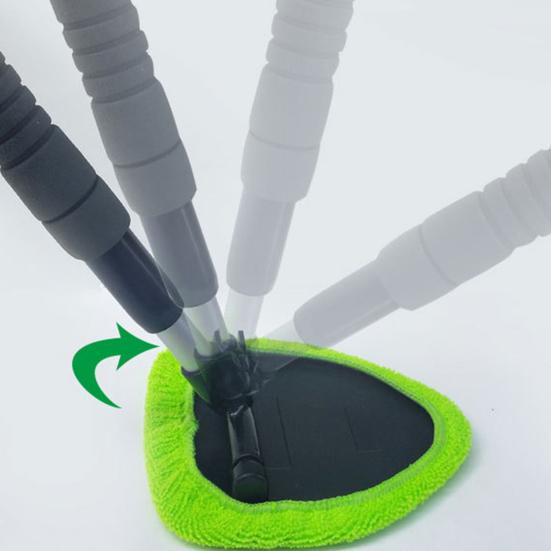 Инструмент для чистки лобового стекла Щетка для чистки автомобиля Выдвижная палка для чистки лобового стекла Очиститель автомобильных окон Ткань из микрофибры Щетка для мойки автомобиля