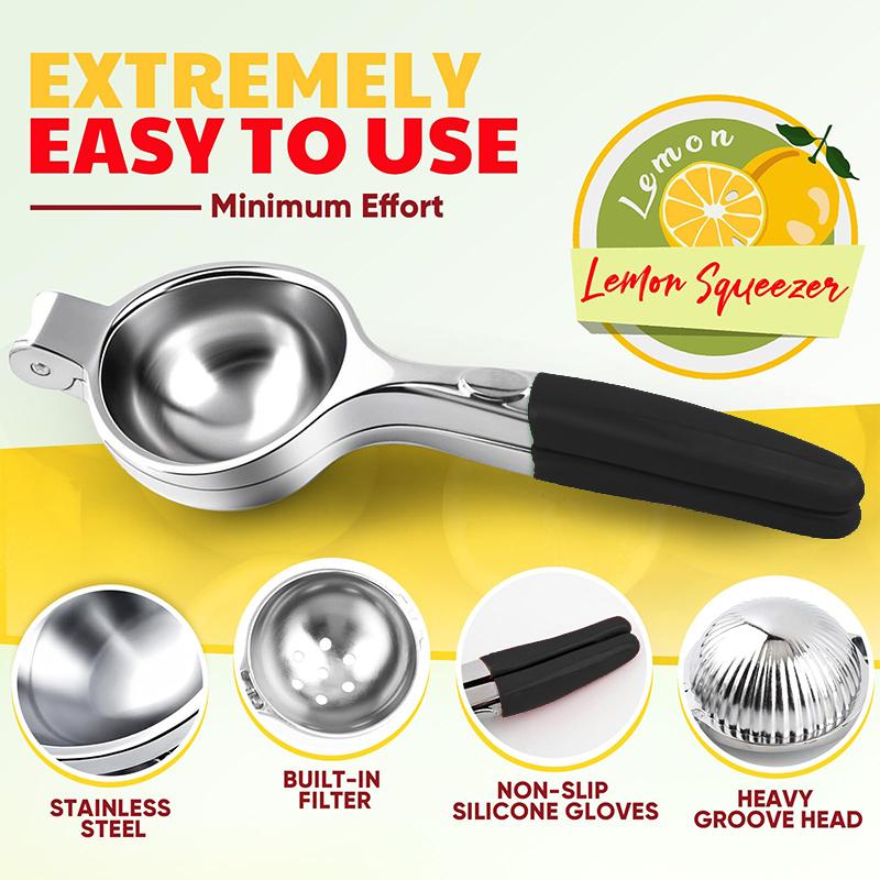 Heavy Duty Manual Citrus Juicer Hand Press,Lemon Squeezer Extra Large, Lemon Squeezer Juicer Stainless Steel