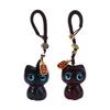 Sandalwood Wooden Wooden Cat Keychain Mobile Phone Strap Mobile Phone Lanyard Mobile Phone Chain