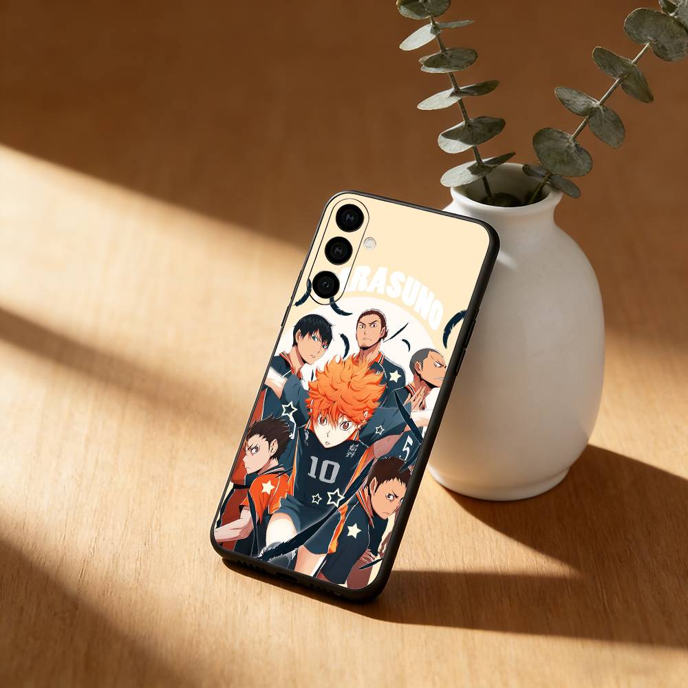 Аниме H-haikyuu обои Чехол для телефона Для Samsung GalaxyA13,21s,22,31,32,52,53,71,72,73,Мягкий черный чехол