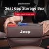Car Seat Gap Storage Organizer PU Leather for Jeep Wrangler Grand Cherokee Compass Renegade Side Pocket Gap Filler Storage Bag AKP1