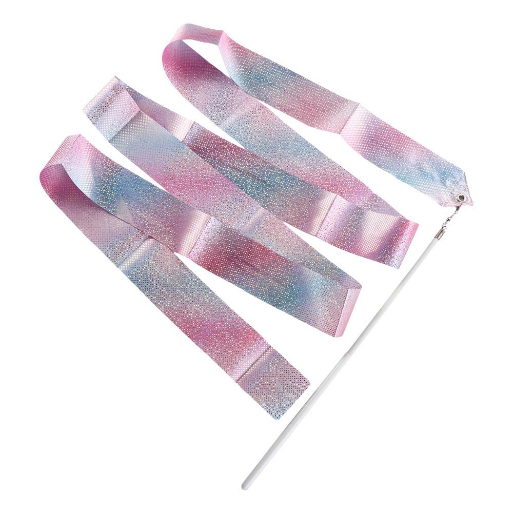 Тренировочный инструмент, мигающая звезда, радужная палка, вращающийся стержень, ленты для спортзала, танцевальная лента, балетная лента, стример