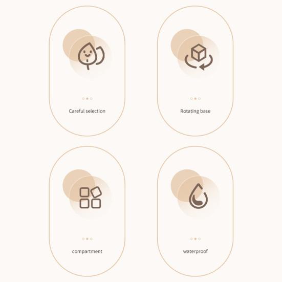 Держатель зубной щетки с крышкой, органайзер для хранения косметики, пылезащитный вращающийся на 360 градусов держатель для зубной щетки и кистей для макияжа