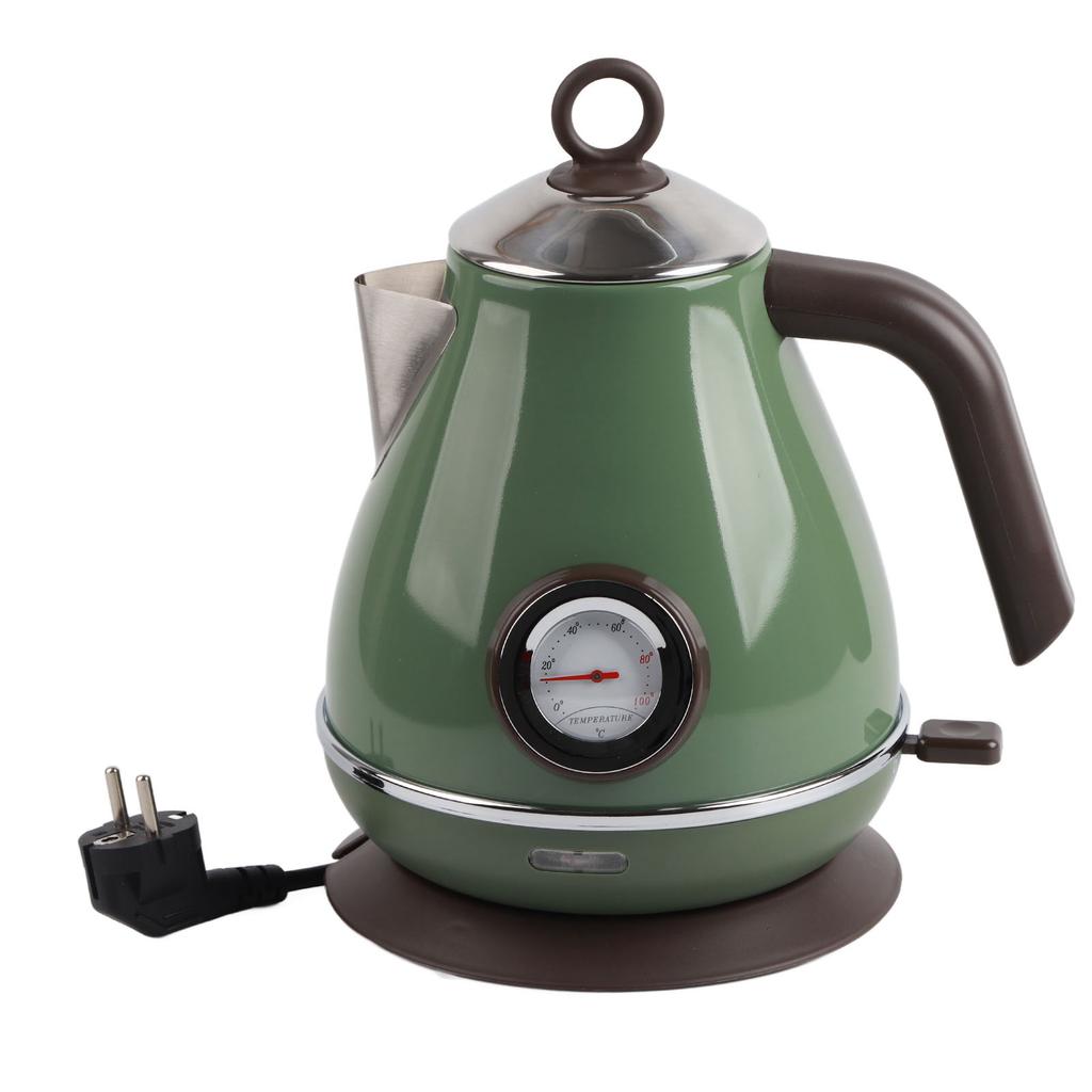 Electric Water Kettle Temperature Display Retro Paint Electric Kettle with 360 Degree Rotating Base