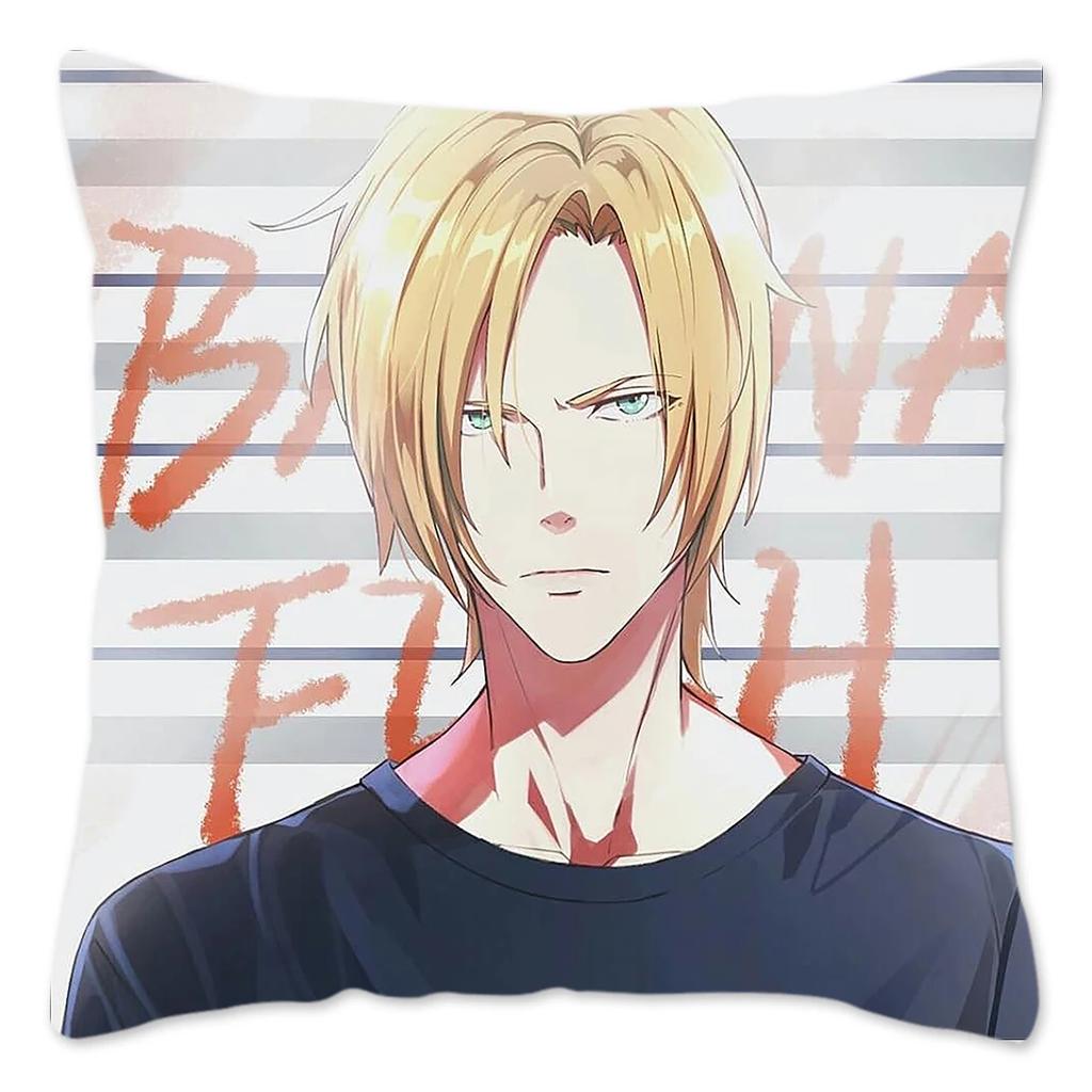 Наволочка для подушки в стиле аниме «Банановая рыба» для дивана, наволочка для украшения дома, наволочка из полиэстера, японская манга, дом для подушки