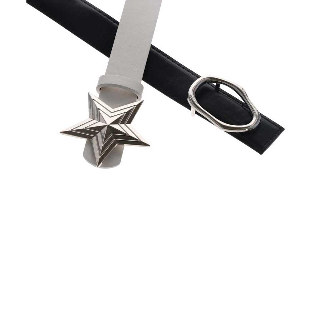 Dress Decorative Y2k Waist Strap Star Buckle Belt Pentagram Star Belt PU Leather Belt Waist Belt