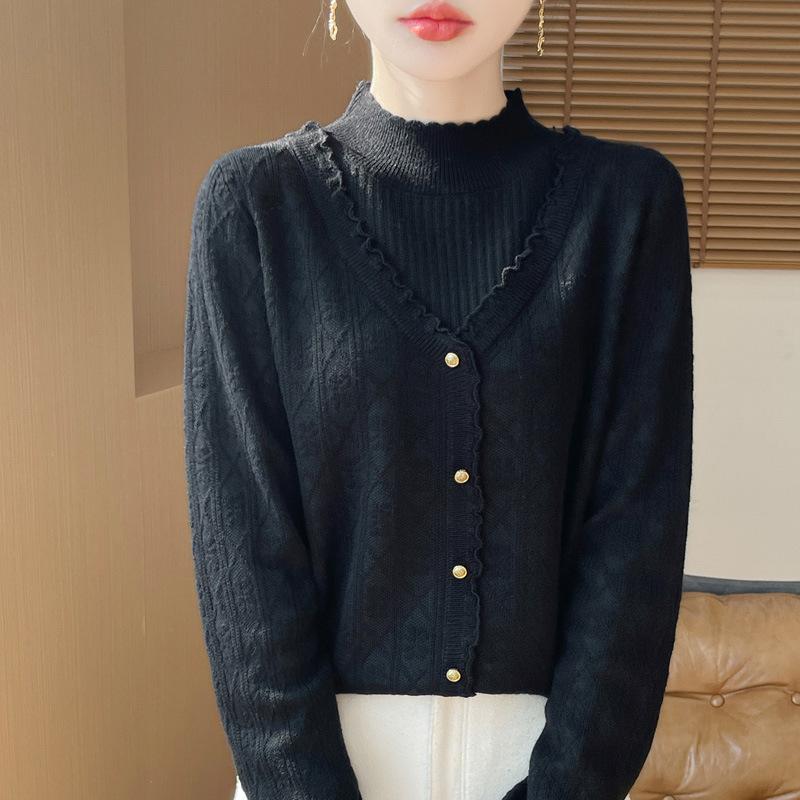 Women S Half Turtleneck Long Sleeve Knit Sweater Loose Fit Basic Top