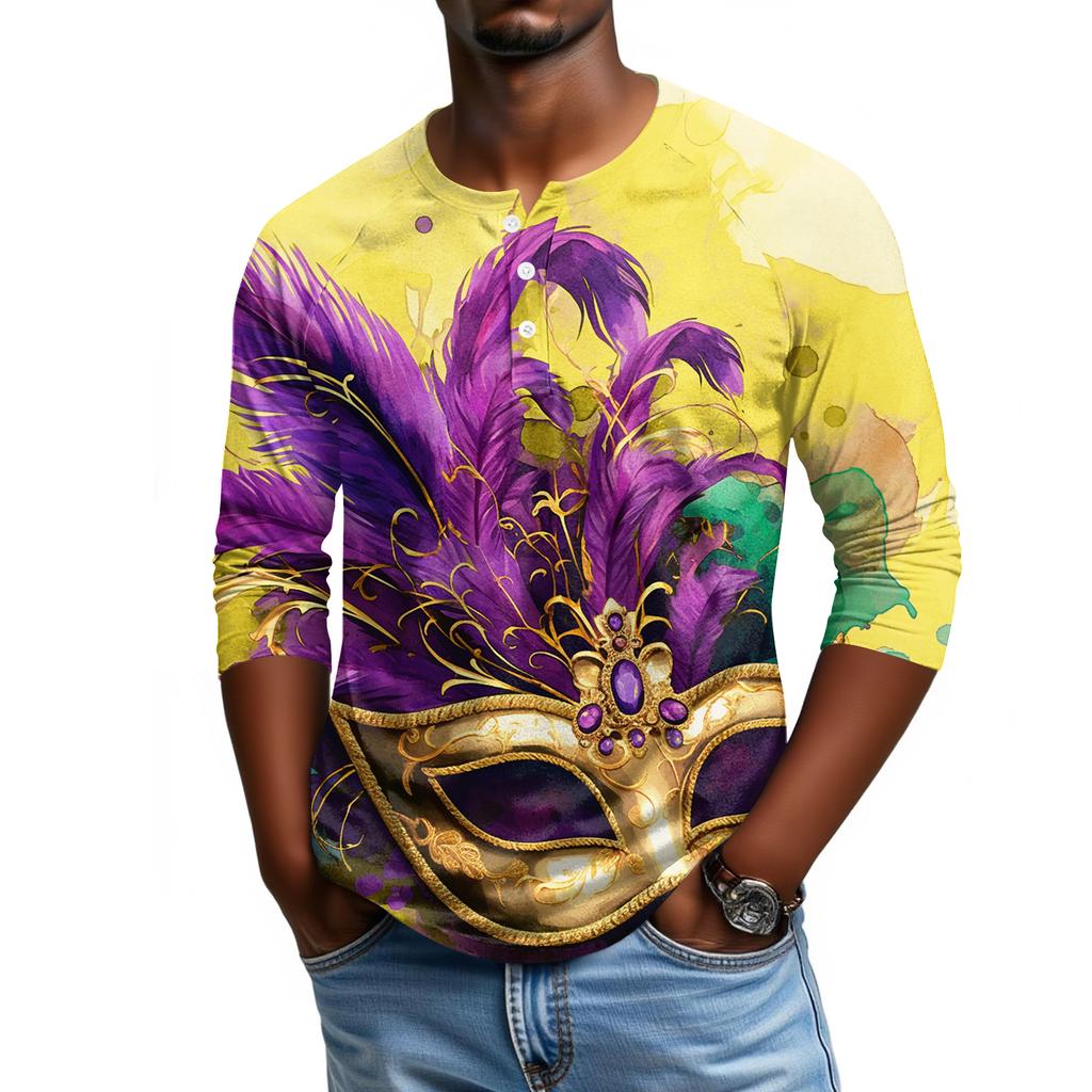 Мужской топ с рукавом реглан и рукавом три четверти