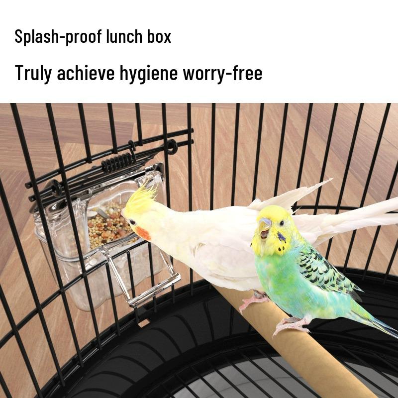 Роскошный круглый металлический набор клеток для попугаев, волнистых попугайчиков, корелл и майны