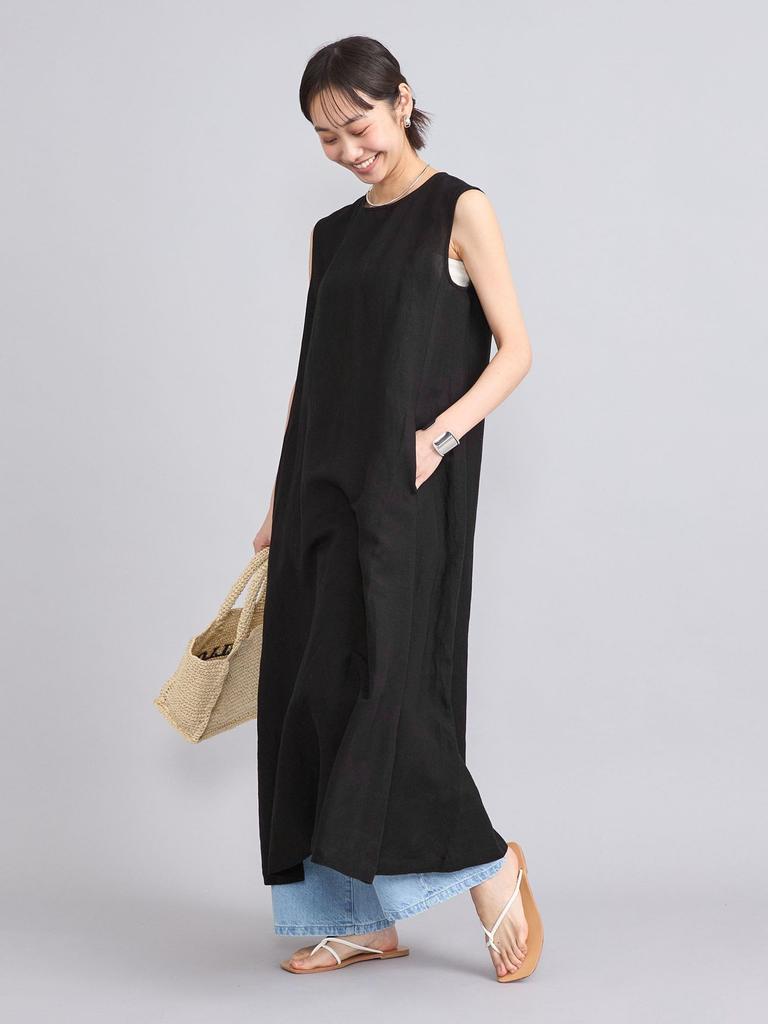 Cohen Cool-Touch Linen Rayon Flare Dress, 76756430304, 7950 Navy (79), Medium