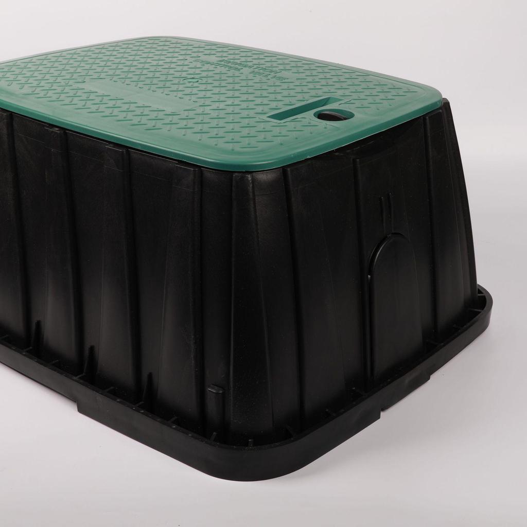 Raised Plastic Water Intake Valve Box for Solenoid Valves - Sizes: 6", 10", 12", 14" (VB708, 910)