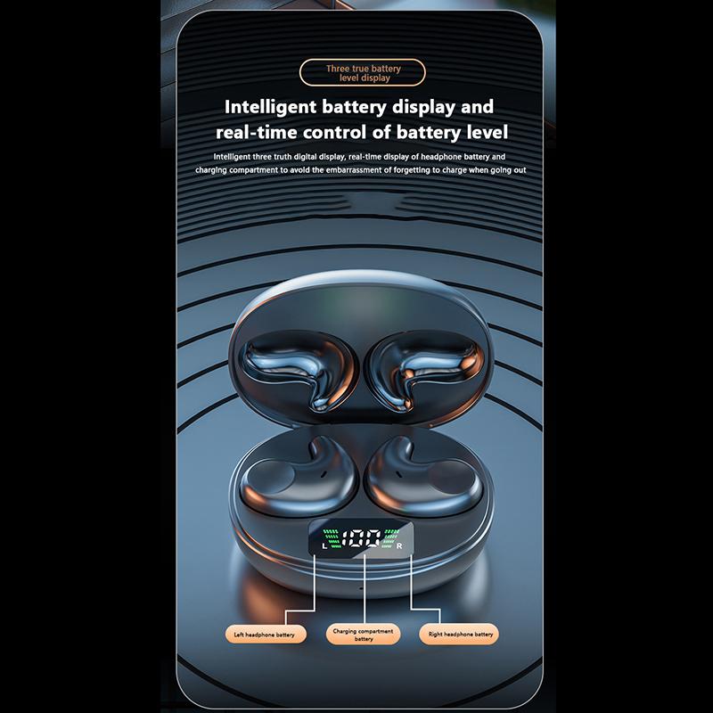 Invisible Sleep Wireless Earphone Bluetooth 5.3 Hidden Earbuds Lightweight Waterproof Noise Proof Touch Control Headphones