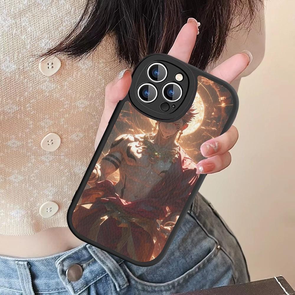 Чехол для телефона Jujutsu Kaisen Рёмен Сукуна Жесткая Кожа Для IPhone 16 15 14 13 12 Mini 11 14 Pro Max Xs X Xr 7 8 Plus Fundas
