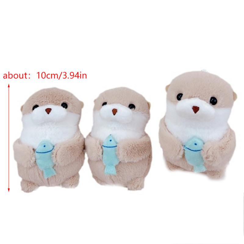 Bag Lovely Otters Plush Pendant Keychain Stylish Backpack Keyrings Pendant For Kid Boy Girl Women Men