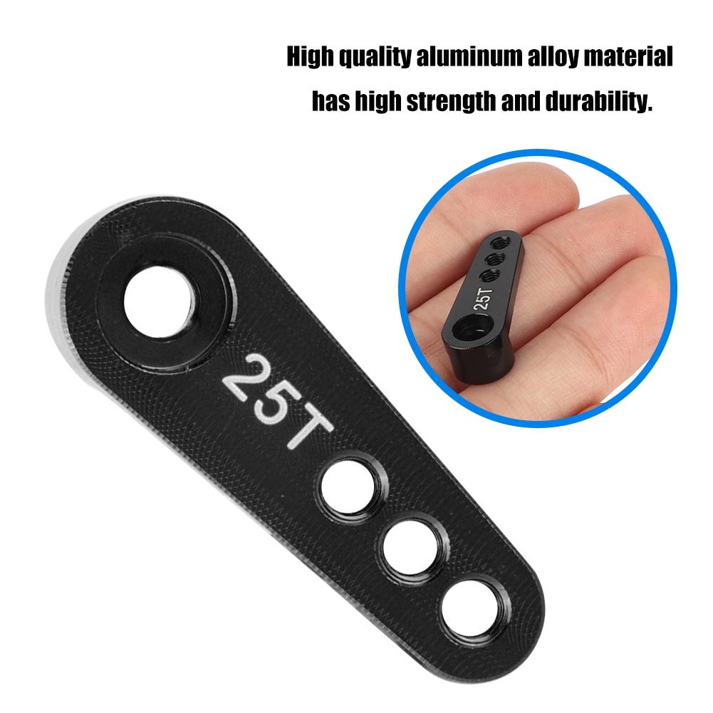 Aluminum Alloy RC Steering Servo Half Arm Horn 28.5mm 25T for 1/10 Truck (Blue)
