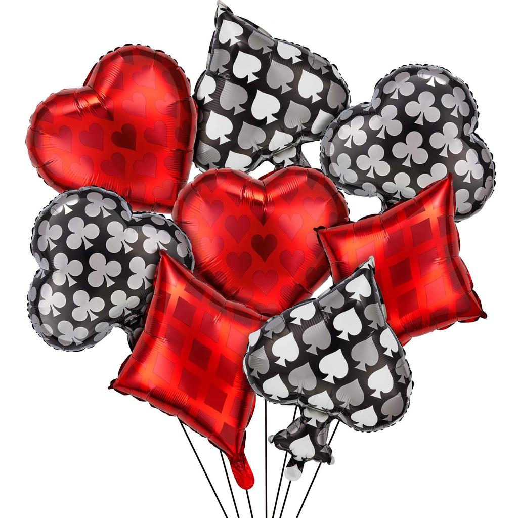 Dice and Cards Casino Balloons Casino Theme Balloons Dice Balloons Casino Theme Parties Poker Balloons Casino Decorations 5