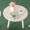 1 Piece White Round Table Dollhouse Miniature Model Simulation Furniture DIY Accessory Toy for Home Decoration