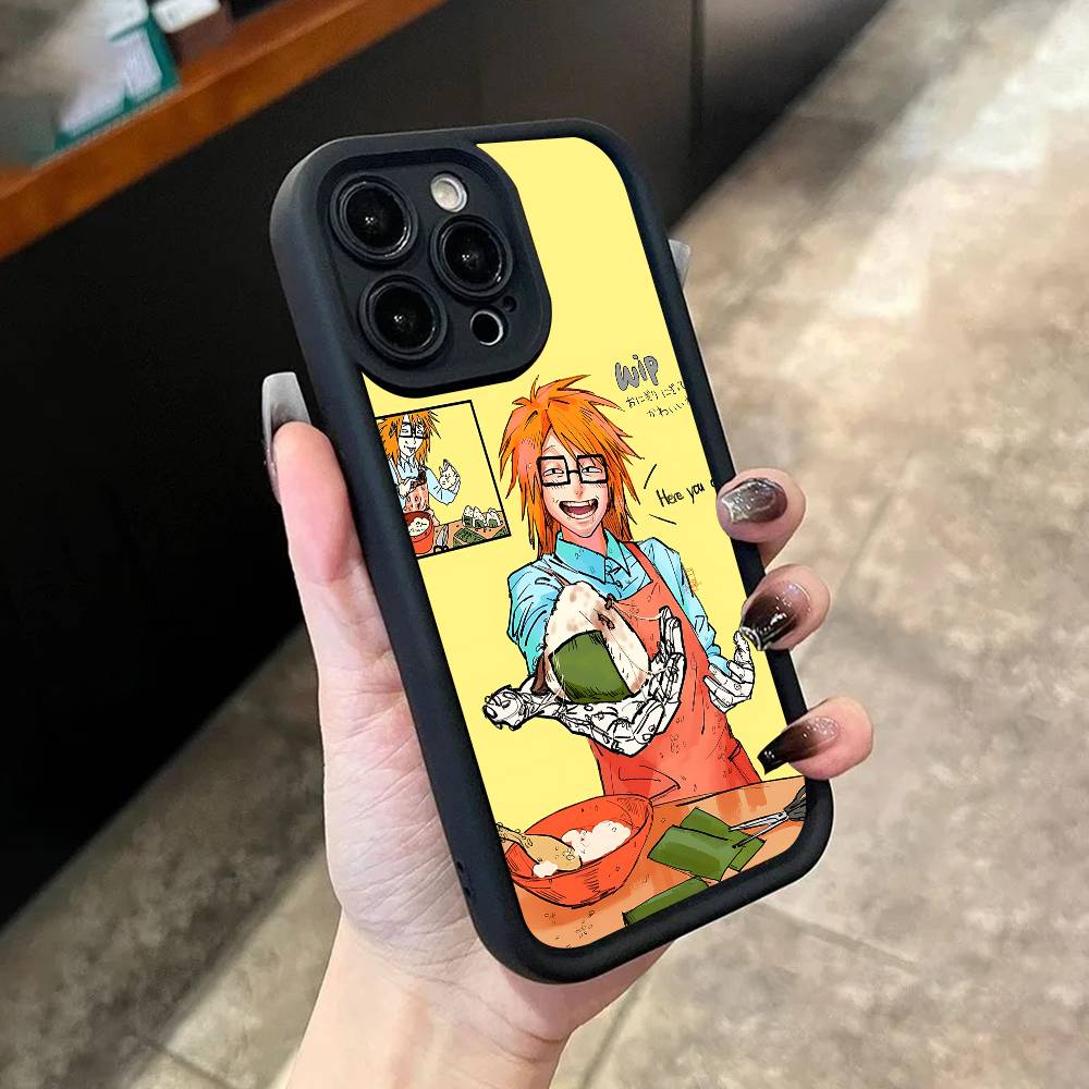 Rnfren Randal Luther Nyon Чехол для телефона для iPhone 17,16,15,14,13,12,11,Pro,Max,Plus,X,XS,SE4,E,Mini Черный Утолщенный бортик Чехол